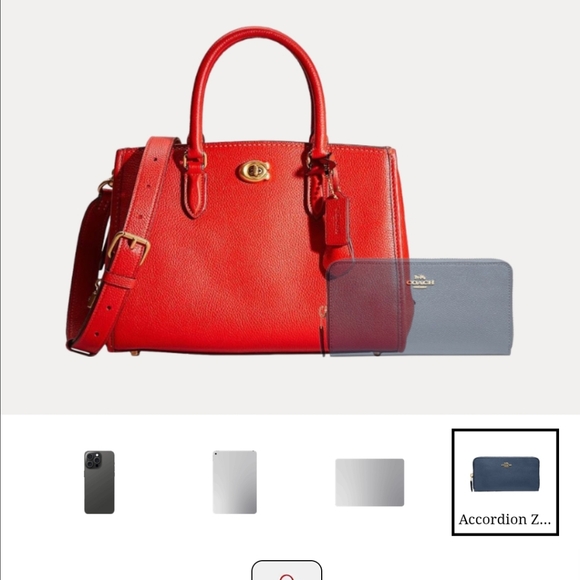 EUC Coach BROOKE Carryall 28 In CHALK   Handbag / Crossbody - Picture 14 of 16